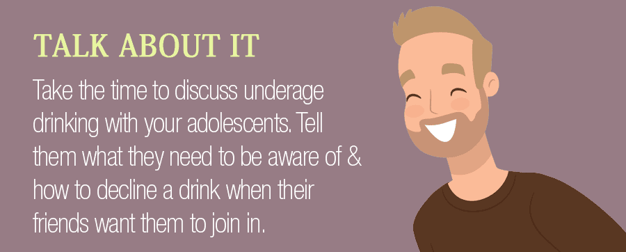 Spend Time Discussing Underage Drinking